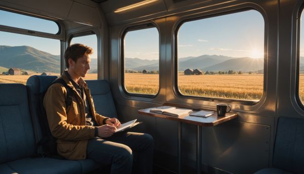 Comment voyager léger en train à travers le pays ?